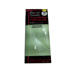 10pc.Tissue Wrapping Paper 20x26 Light Green"