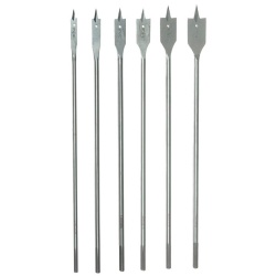6 Pc 12 Spade Wood Boring Drill Bit Set"