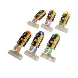 Extension cord 14/3 t-bar 2 foot 3 outlet lighted assorted colours