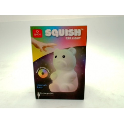 Squish Tap Light Bear Rechargeable Colour Changing Globe