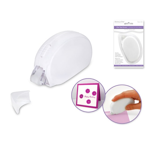 Adhesive Tape Runner: 8mm x 4m Permanent Dispenser Acidfree