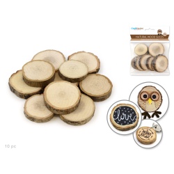 Craftwood: Natural Wood Trunk Slices 10pk