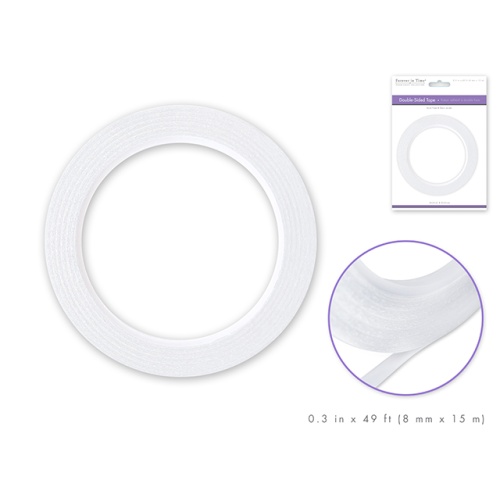 Scrapbook Tape: 8mm Double-Side Adhesive x15m...