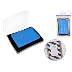 Stamp Ink Pad royal blue 1.5x2.5" Pigment Solid Color AcidFree"