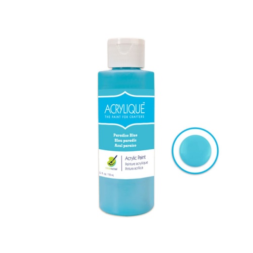Acrylic Paint 085 PARADISE BLUE 4oz Acrylique