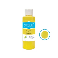 Acrylic Paint 110 SUNNY YELLOW 4oz Acrylique