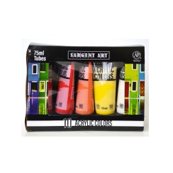 Acrylic Paint Set 10 Tube X 75ml Sargent