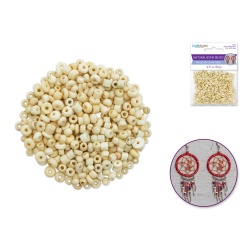 Bone Beads: A) Natural 4mm-6mm 100% Bone 20grm