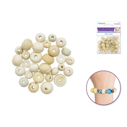 Bone Beads: A) Natural 6mm-14mm 100% Bone 25grm