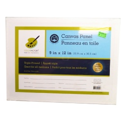 Canvas Panel Primed 9x12"Artist Quality"