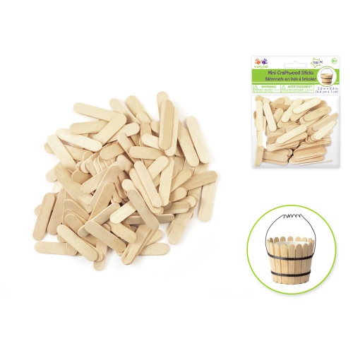 Craftwood Mini Craft Sticks 120pk. Natural