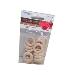Craftwood: Craft Rings 25mm. 17pk Natural