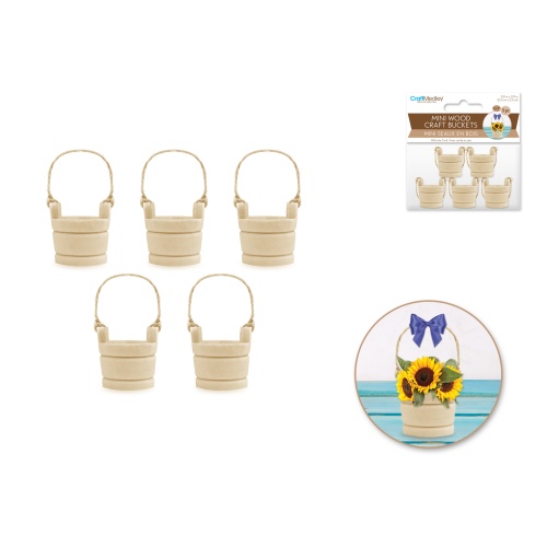 Craftwood: Mini Well Bucket 5pk 0.9x0.9