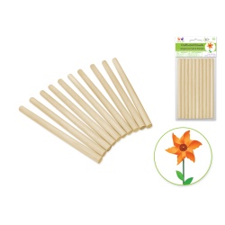 Craftwood: Natural Dowel 3/8 x 6" 10pk."