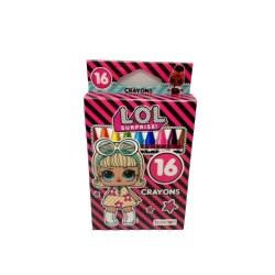 Crayons LOL Surprise 16pk. Assorted Colours Bendon