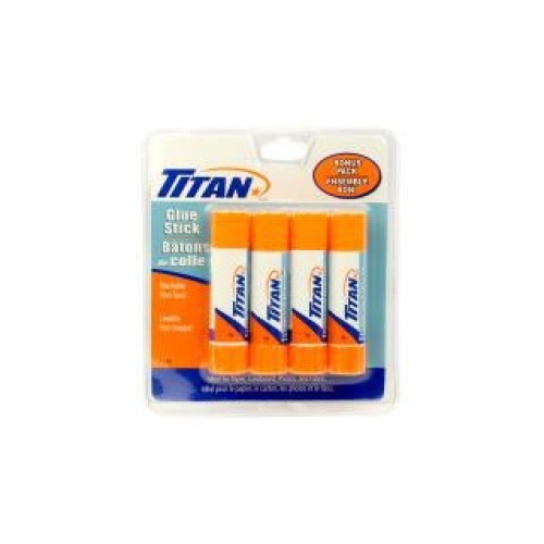 GLUE STICKS 8G X 4PK / 24CS TITAN