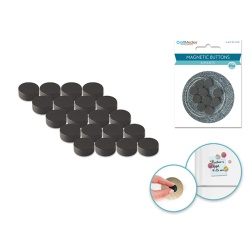 Magnetic Buttons: 10mm 20pcs/pk On Mirror