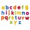 Magnetic alphabet lowercase for ages 3 and up