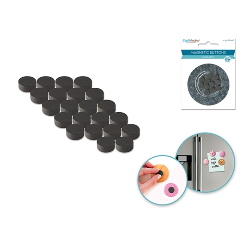 Magnetic Buttons: 8mm 22pcs/pk On Mirror