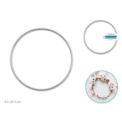 Metal Rings: 8  1pc  Silver Galvanized"