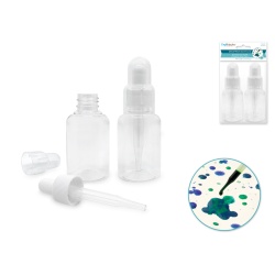 Plastic Bottles: 50ml Dropper Bottle 2pc Screw-top