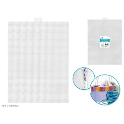 Plastic Canvas 7-Mesh 10 x 13 White"