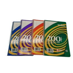 1 Subject Coiled Notebook 200 Pages 6 x 9.25""