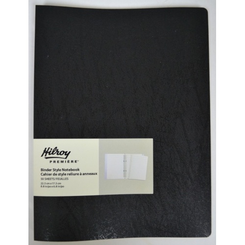 Binder Style Notebook 100pgs 8.8x6.8 Inch Hilroy