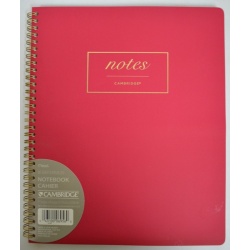 Notebook Cambridge 160pgs Coil 11x9" Maroon Color"