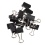 BINDER CLIP 12PC. 3/4  BLACK COL., B/C DESK TECH