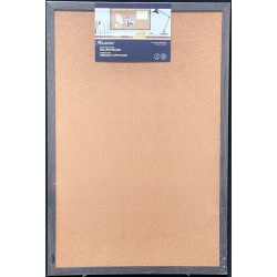 Cork Board 24x36" Wood Finish Quartet"