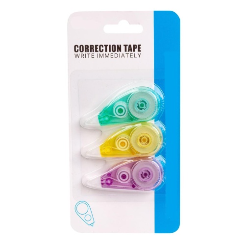 Correction Tape 3-PC 5m (L) x 5mm(W), B/C Office Works