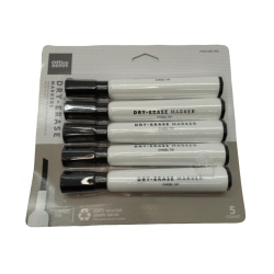 Dry Erase Markers 5pk. Black Office Depot