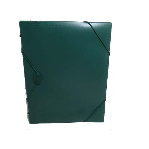 Folder 7 Pocket Green Plastic