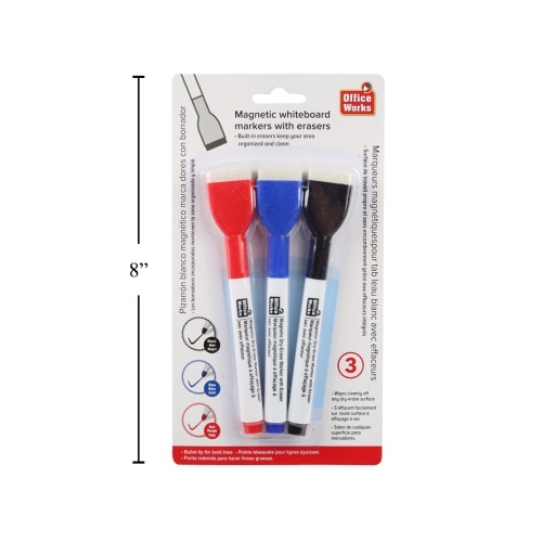 Markers Dry Erase 3-Pc Office Works