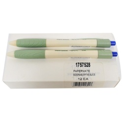Pens Biodegradeable 12/white Box Papermate