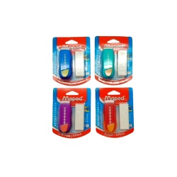Retractable Eraser w/1 Refill Maped Assorted Colours