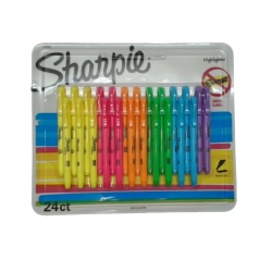 Sharpie Highlighters 24pk. Ass't Colours (or b/u $0.79ea.)