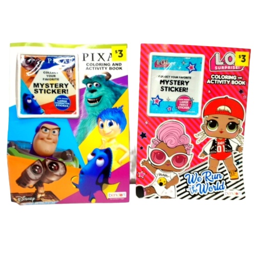Colouring And Activity Book Pixar Or Lol Surprise!