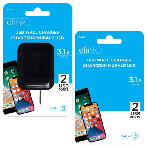 Accessory - 3.1A 2 Port USB Wall Charger