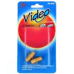 Cable Coupler 2pc F81 Extends RG6/Coax Cable