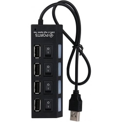 Accessory - USB2.0 HUB 4 Port w/ Switches