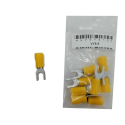 Terminal Insulated Fork Type Stud Size 10 bag of 10