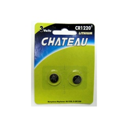 button cell Battery CR1220 2 pack lithium 3 volt