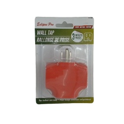 3 outlet grounded wall tap Heavy Duty