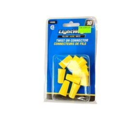 TWIST ON CONNECTOR MEDIUM YELLOW #33 10 Pack marrette