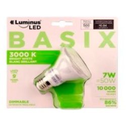 LED BASIX 7W PAR20 LUMINUS