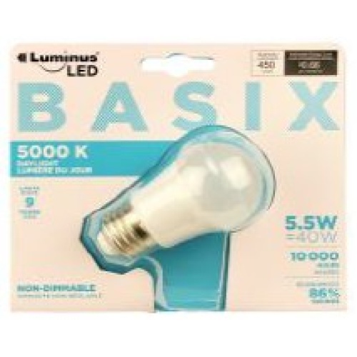 LED BASIX A15 5000K LUMINUS