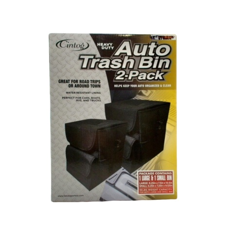 2pk. Auto Trash Bin Heavy Duty Cintog (b/u 6.99 & 9.99)