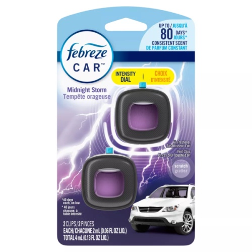 Air Freshener Midnight Storm Febreze Car 2ctx2ml